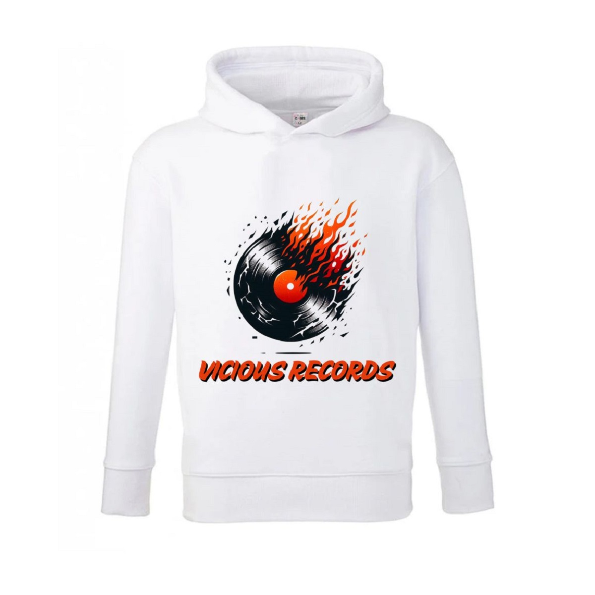 Vicious Records White Hoodie